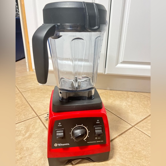 Vitamix Red and Black Professional Blender - Picture 1 of 11